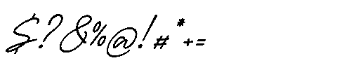 Garden Scrawl Italic Font OTHER CHARS