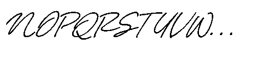 Garden Scrawl Italic Font UPPERCASE