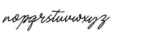 Garden Scrawl Italic Font LOWERCASE
