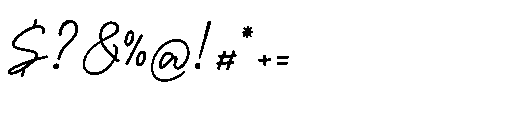 Garden Scrawl Regular Font OTHER CHARS