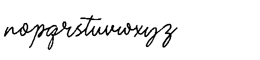 Garden Scrawl Regular Font LOWERCASE