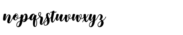 Garden Script Font LOWERCASE