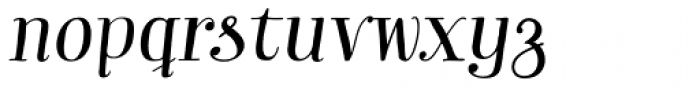 Garden Swash Italic Font LOWERCASE