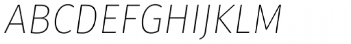 Gardenia UltraLight Italic Font UPPERCASE