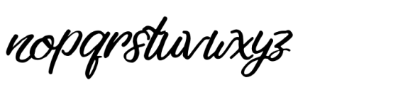 Gardening Italic Font LOWERCASE