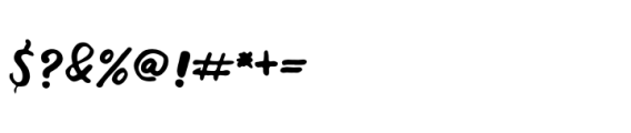 Gardening Regular Font OTHER CHARS