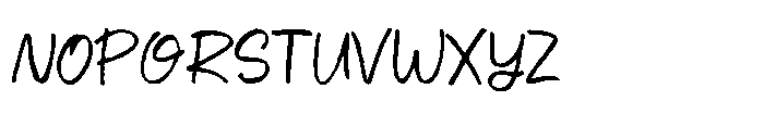 Gardenium Handwriting Font UPPERCASE