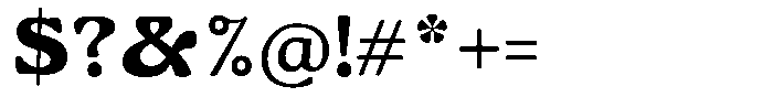 Gardino Black Font OTHER CHARS