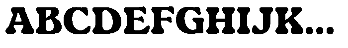Gardino Black Font UPPERCASE