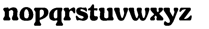 Gardino Black Font LOWERCASE