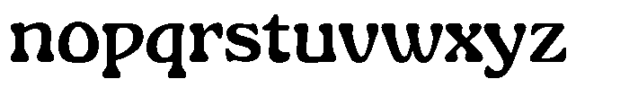 Gardino Bold Font LOWERCASE