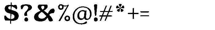 Gardino Extra Bold Font OTHER CHARS