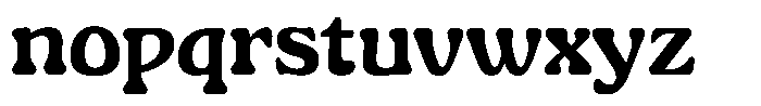 Gardino Extra Bold Font LOWERCASE