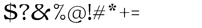 Gardino Medium Font OTHER CHARS