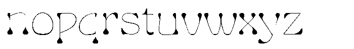 Gardino Thin Font LOWERCASE
