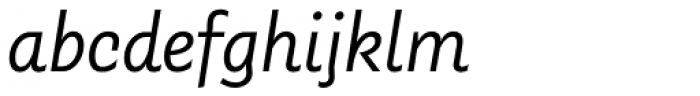 Gardner Sans Light Italic Font LOWERCASE