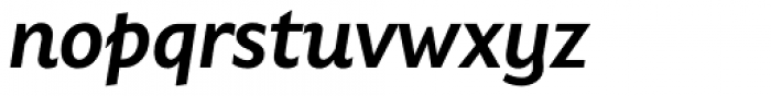 Gardner Sans Medium Italic Font LOWERCASE