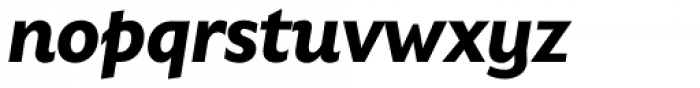 Gardner Sans Semibold Italic Font LOWERCASE