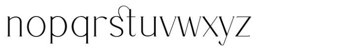 Garelina Regular Font LOWERCASE