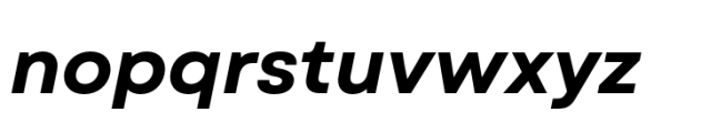 Garet Bold Italic Font LOWERCASE