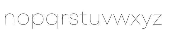 Garet Hairline Font LOWERCASE