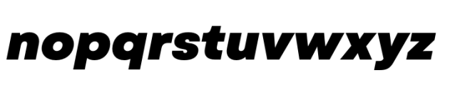 Garet Heavy Italic Font LOWERCASE
