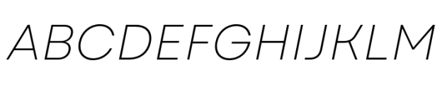Garet Light Italic Font UPPERCASE