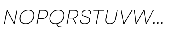 Garet Light Italic Font UPPERCASE