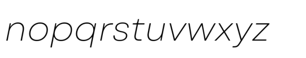 Garet Light Italic Font LOWERCASE