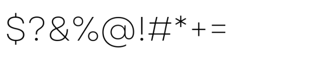 Garet Light Font OTHER CHARS