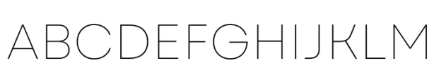 Garet Thin Font UPPERCASE