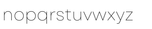 Garet Thin Font LOWERCASE