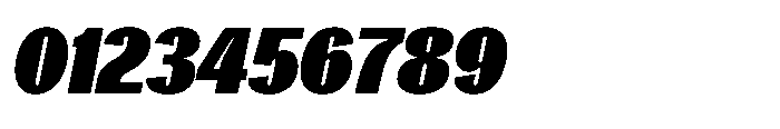 Gargenic Black Oblique Font OTHER CHARS