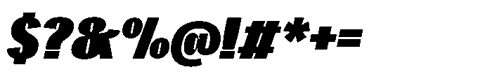 Gargenic Black Oblique Font OTHER CHARS