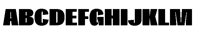 Gargenic Black Font UPPERCASE