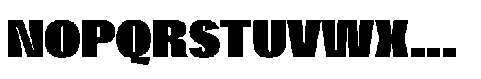 Gargenic Black Font UPPERCASE