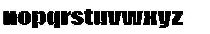 Gargenic Black Font LOWERCASE