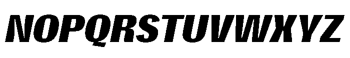 Gargenic Bold Oblique Font UPPERCASE