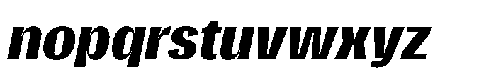 Gargenic Bold Oblique Font LOWERCASE