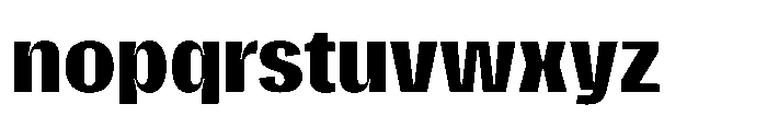 Gargenic Bold Font LOWERCASE