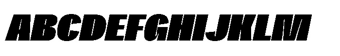 Gargenic Extra Black Oblique Font