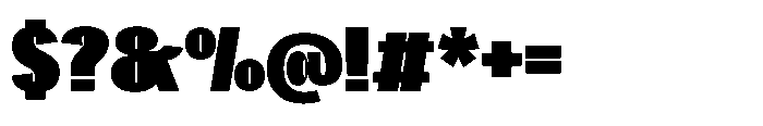 Gargenic Extra Black Font OTHER CHARS