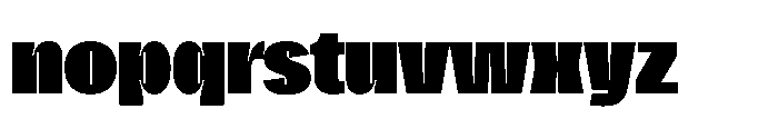 Gargenic Extra Black Font LOWERCASE