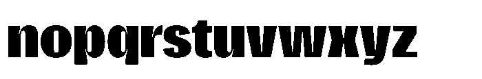 Gargenic Extra Bold Font LOWERCASE