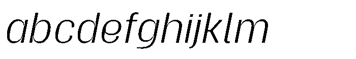 Gargenic Extra Light Oblique FONT