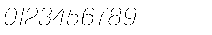 Gargenic Hairline Oblique Font OTHER CHARS