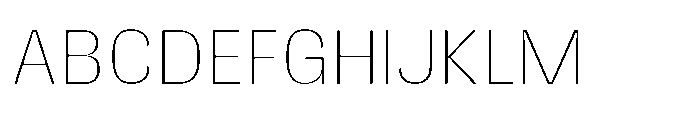 Gargenic Hairline Font UPPERCASE
