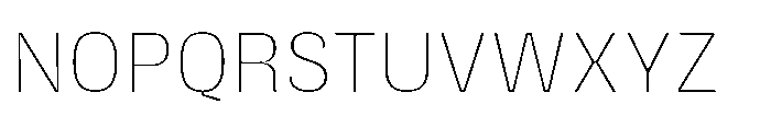 Gargenic Hairline Font UPPERCASE