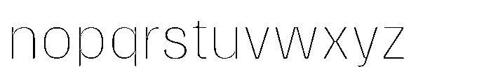 Gargenic Hairline Font LOWERCASE