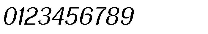 Gargenic Light Oblique Font OTHER CHARS